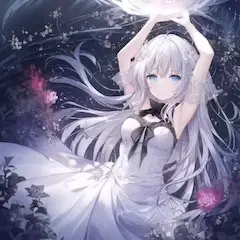 夜と花の光
