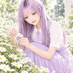 9/3 誕生花 マーガレット（ラベンダーちゃん）