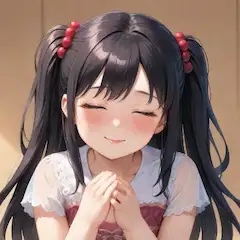小さな願いを込めて微笑む少女