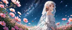 星空に微笑む花の花嫁
