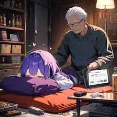 おじいちゃんの優しい励まし