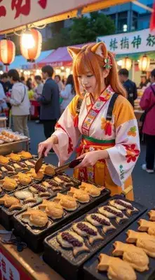 猫耳たい焼き職人(リアリズム)