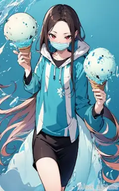 チョコミントアイス！