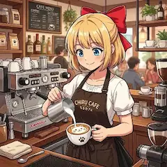 ラテアートできた