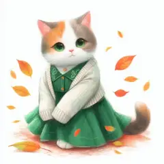 三毛猫・擬人化