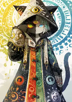 オッドアイ三つ目猫の魔法使い