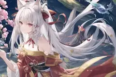 猫と花と、