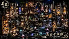光が織りなす幽玄の竹灯籠幻想郷