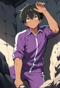 洞窟の紫影探検家/やべぇ…出れっかな
