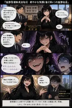 服部警備株式会社④　爽やかな笑顔(凄く怖い)の服部社長
