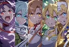 迫力あるカッコいいSAOの5人の顔