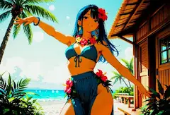 南国の光を纏って、楽園の女神2