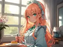 おいしいパンケーキをいただきますね