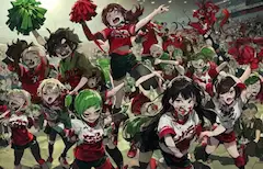 ゾンビ軍団のチアリーダー