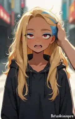 二日酔いで頭が痛い女の子のイラスト