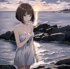 海辺での告白