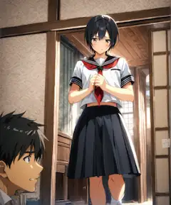 着替えて来るけど覗いちゃダメだよ