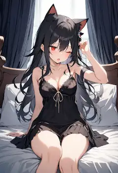 猫様の起床