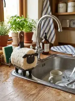 羊のキッチン用品(スポンジブラシ)