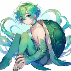 亀の擬人化ショタ