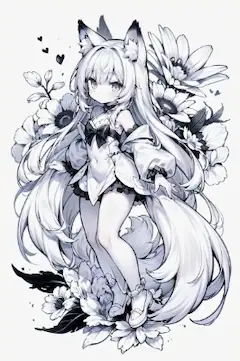 モノクロチャレンジ。