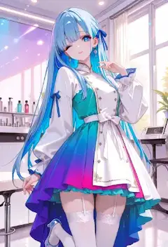 斜光の輪が、青と紫の布に沿ってほどかれるとき