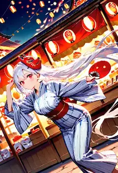 狐娘の宵祭り、秘密の舞