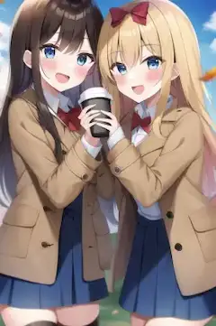 これから一緒にコーヒー飲むんだ～