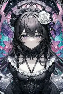 花と黒
