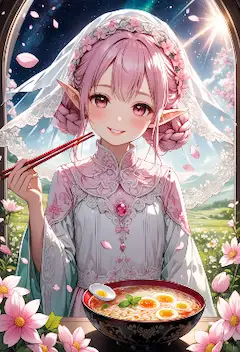 花嫁エルフの星空ラーメン