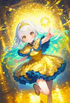 光魔法かっこいいポーズ