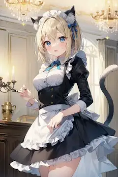 猫耳メイドさん