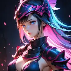紫の鎧を纏う戦姫