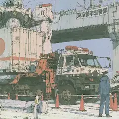 道路封鎖中