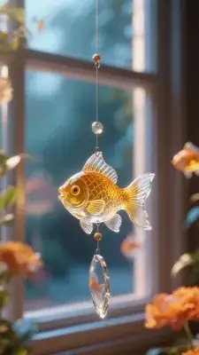 ガラスの金魚風鈴
