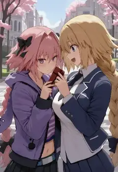 ホワイトデーでアストルフォがジャンヌにチョコをプレゼント！