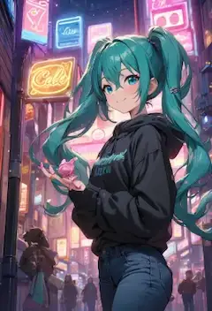ミクとネオンライト