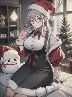 眼鏡の女性