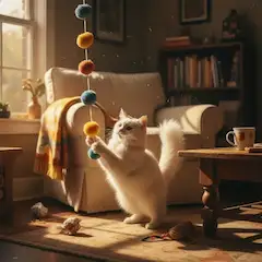 陽だまりの猫の秘密の遊び