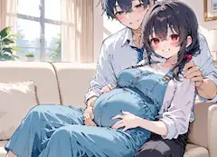 陽光に包まれる妊娠のひととき
