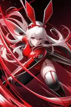 赤バニーの戦士