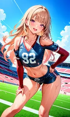 スポーツフィールドの天使