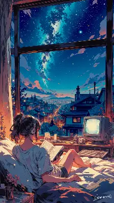 星降る夜の物語／スマホ壁紙アーカイブ