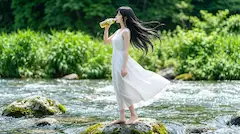 緑茶のCM風