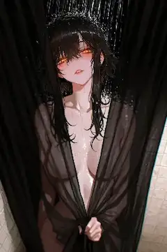 深夜のシャワー、秘めた視線