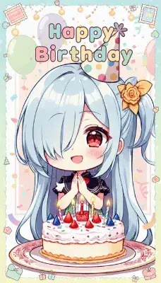 誕生日ポストカード