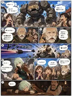 （没）ゴーレムを射抜いた弓の少女