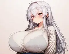 白髪少女の甘い秘密の午後