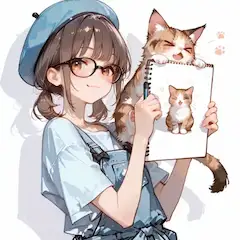 ベレー帽少女
