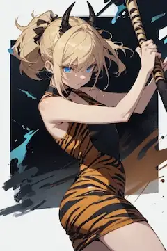 節分大食い鬼娘